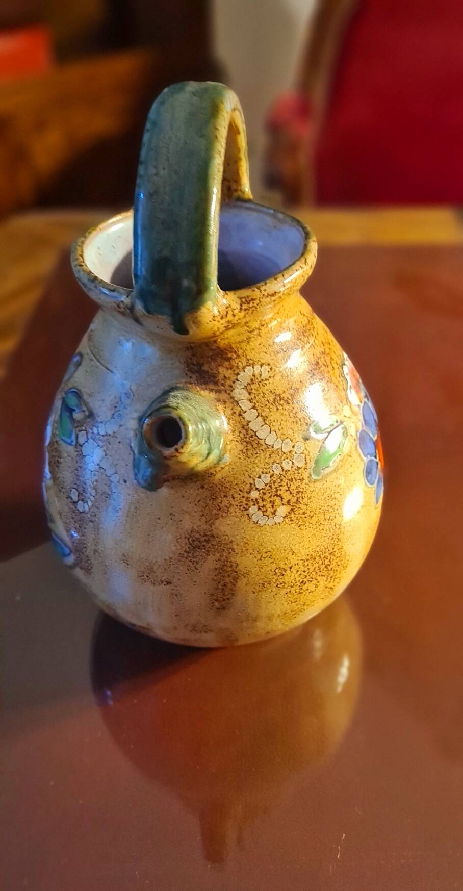 Ceramic jug signed Francis (Vallauris)