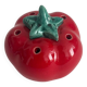 Salière ou poivrier tomate en barbotine vintage