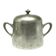 Art Deco sugar bowl, silver-plated brass, Poland, 1920s