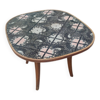 Glass mosaic side table by Berthold Muller circa 1940
