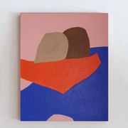 Peinture figurative minimaliste "In your arms" par Bodasca