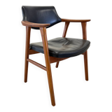 Erik Kierkegaard Teak & Leather Armchair By Hong Møbelfabrik, 1960s