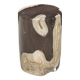 Small side table in black and white petrified wood H28 D18