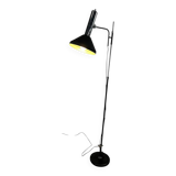 Vintage black chrome floor lamp