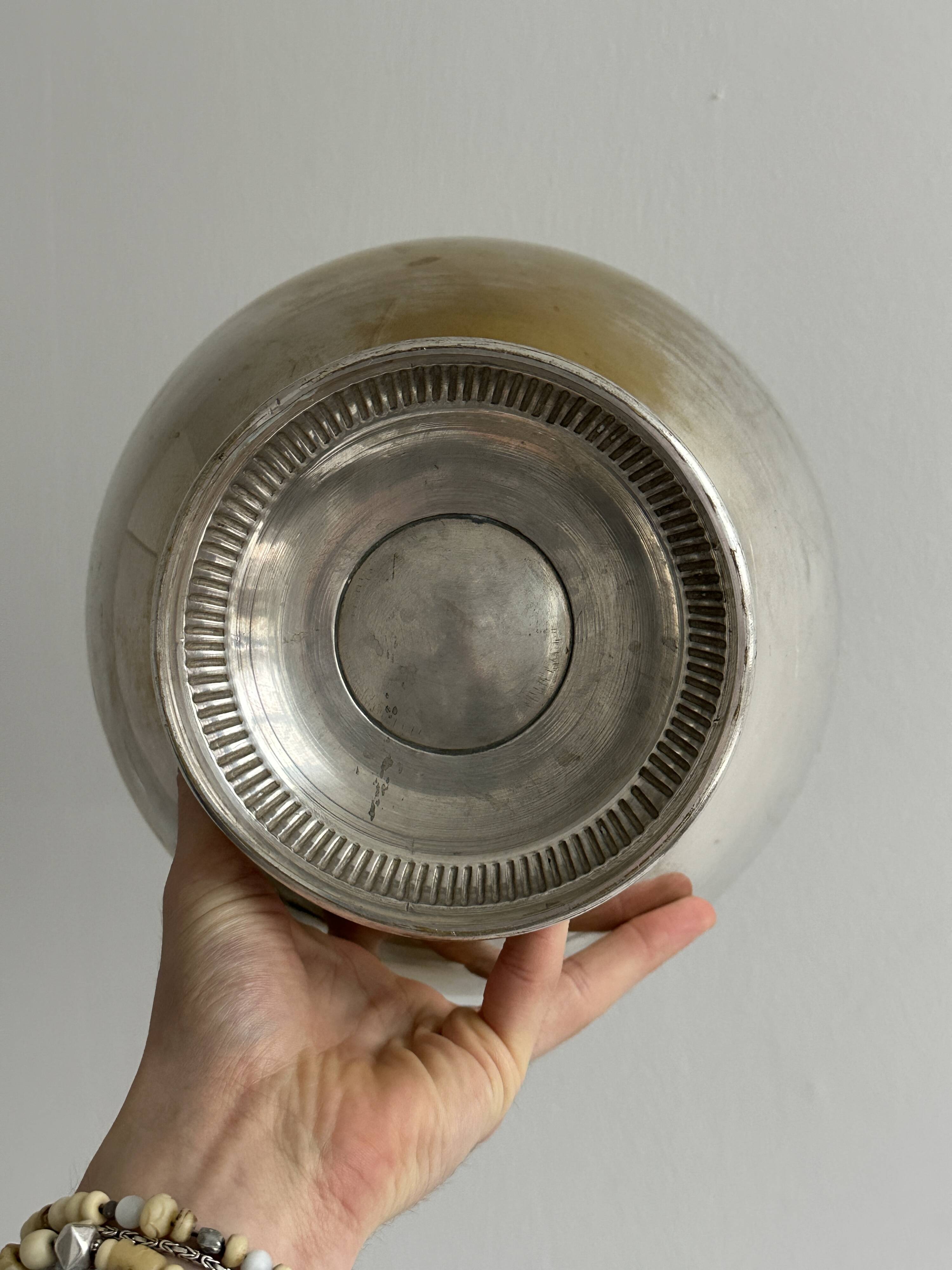 antique patinated champagne ice bucket