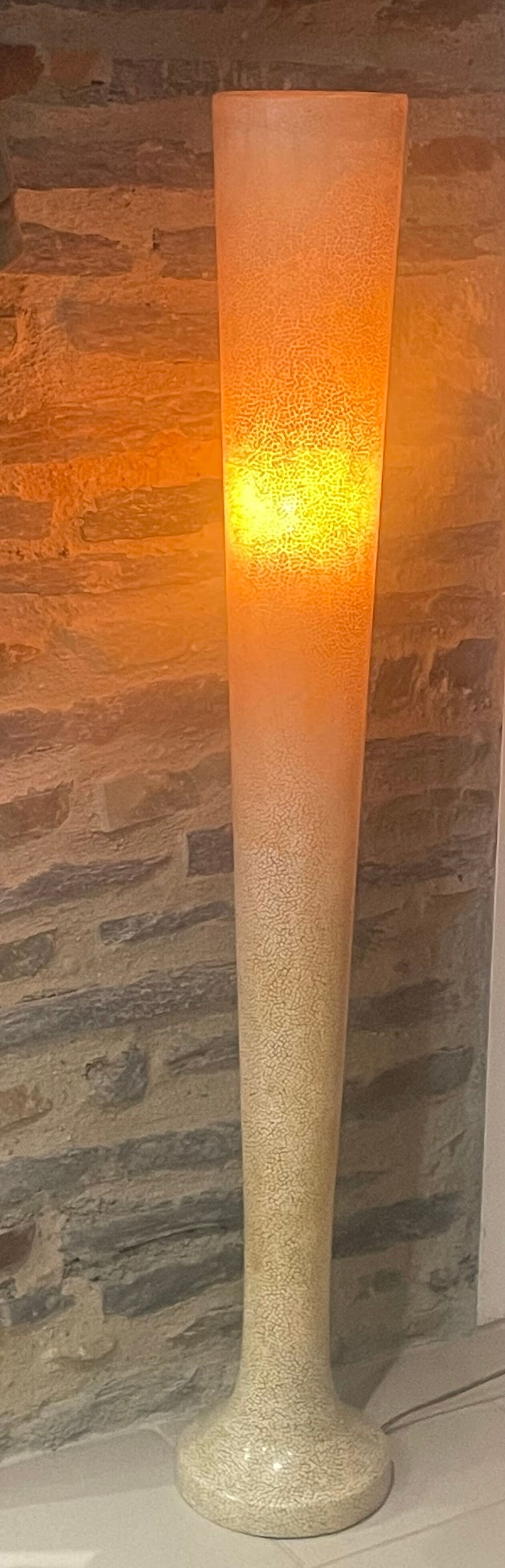 Atmosphere lamp, Italian design exhibition model, fiberglass circa 1970 - 121 cm