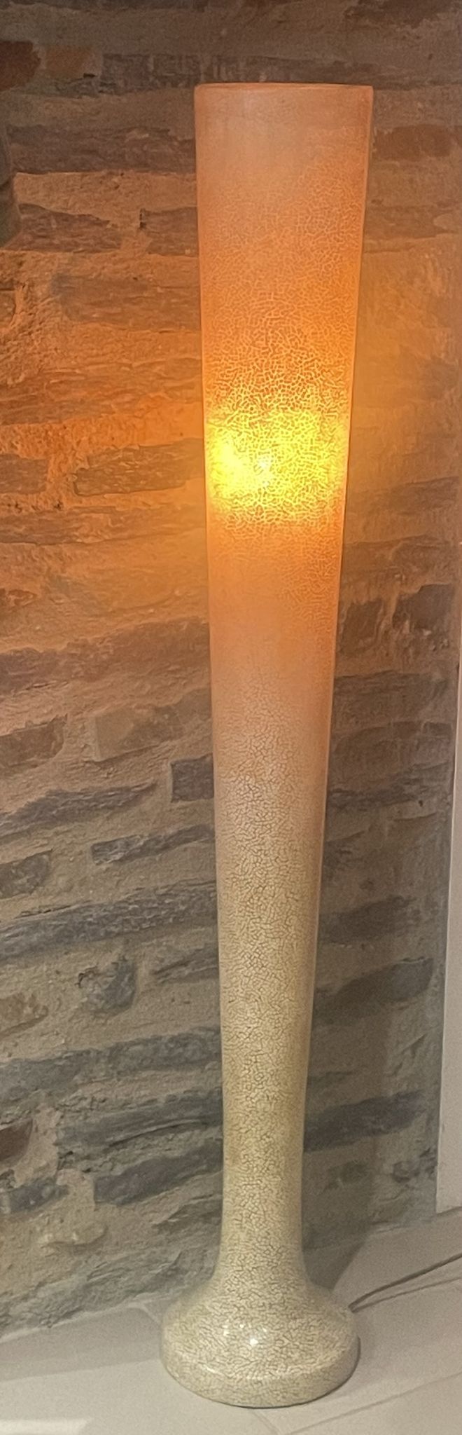 Atmosphere lamp, Italian design exhibition model, fiberglass circa 1970 - 121 cm
