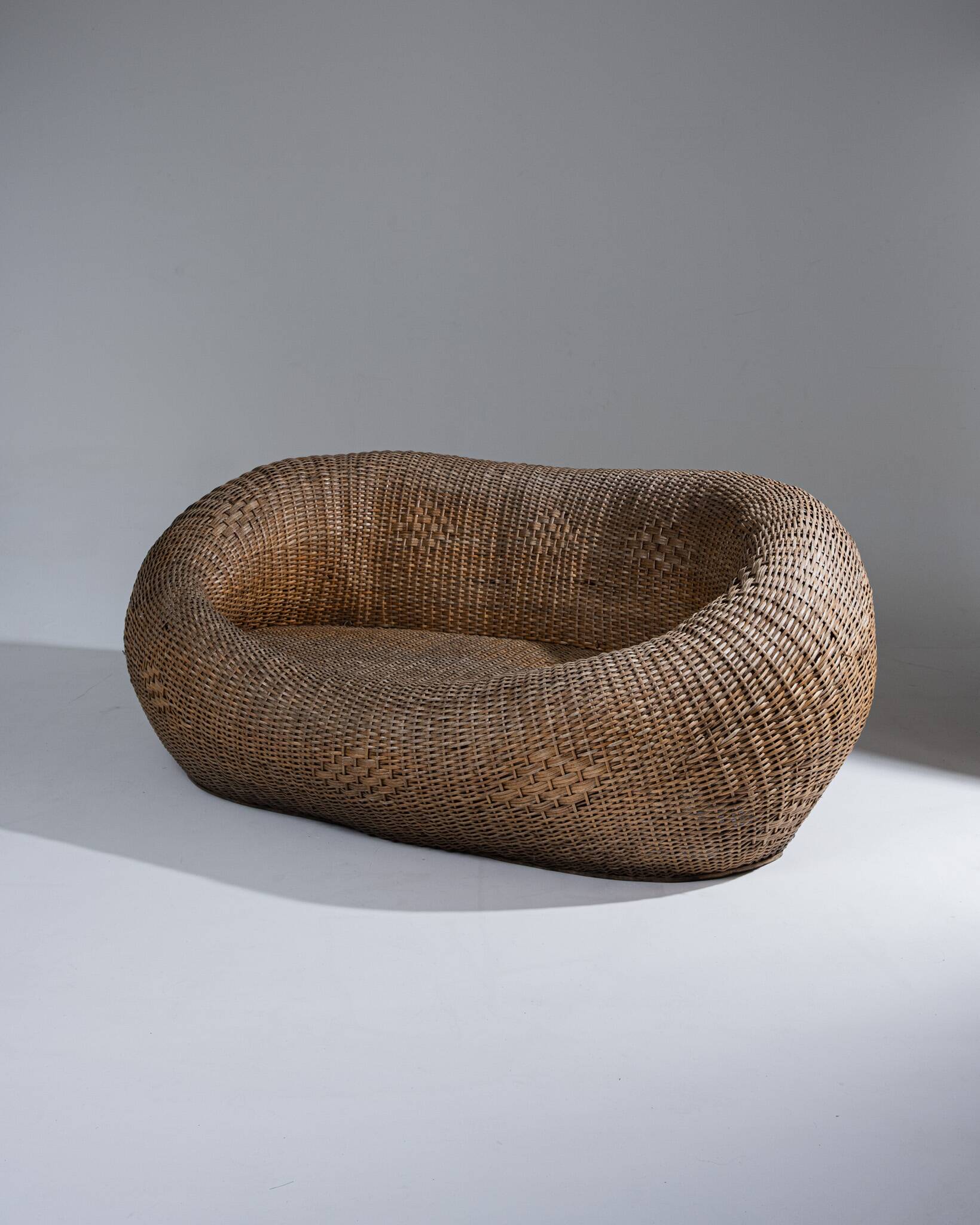 Wicker outdoor sofa, 1960s