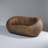 Wicker outdoor sofa, 1960s