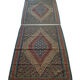 Pair of blue & green silk and wool kilims handmade persian rugs