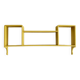 1960s wooden wall shelf with 3 compartments