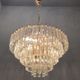 Italian murano glass prism triedri chandelier from venini