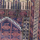 Vintage carpet turkmen belutch afghan 81x123 cm