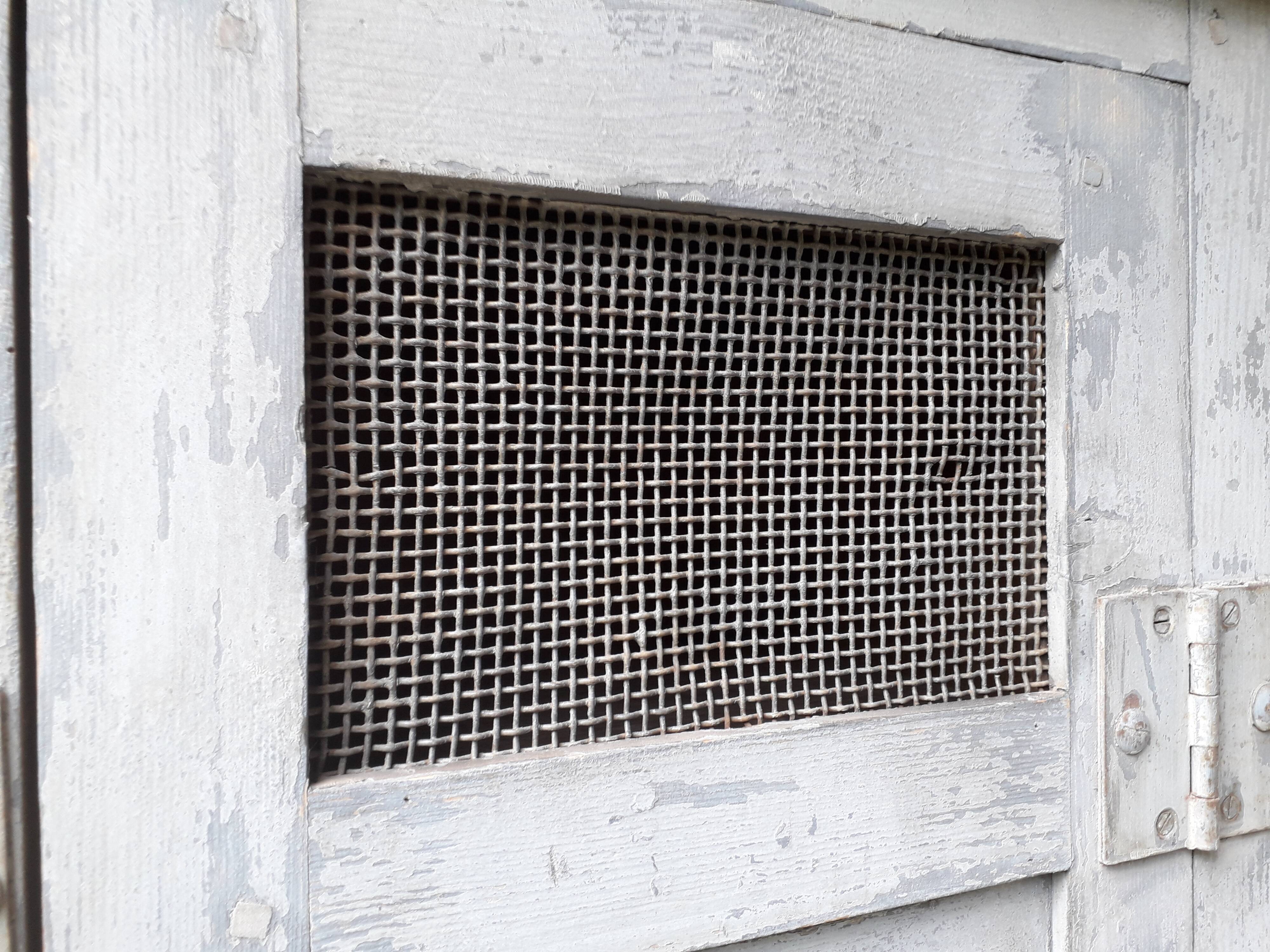 Patinated industrial wardrobe