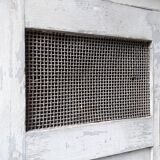 Patinated industrial wardrobe