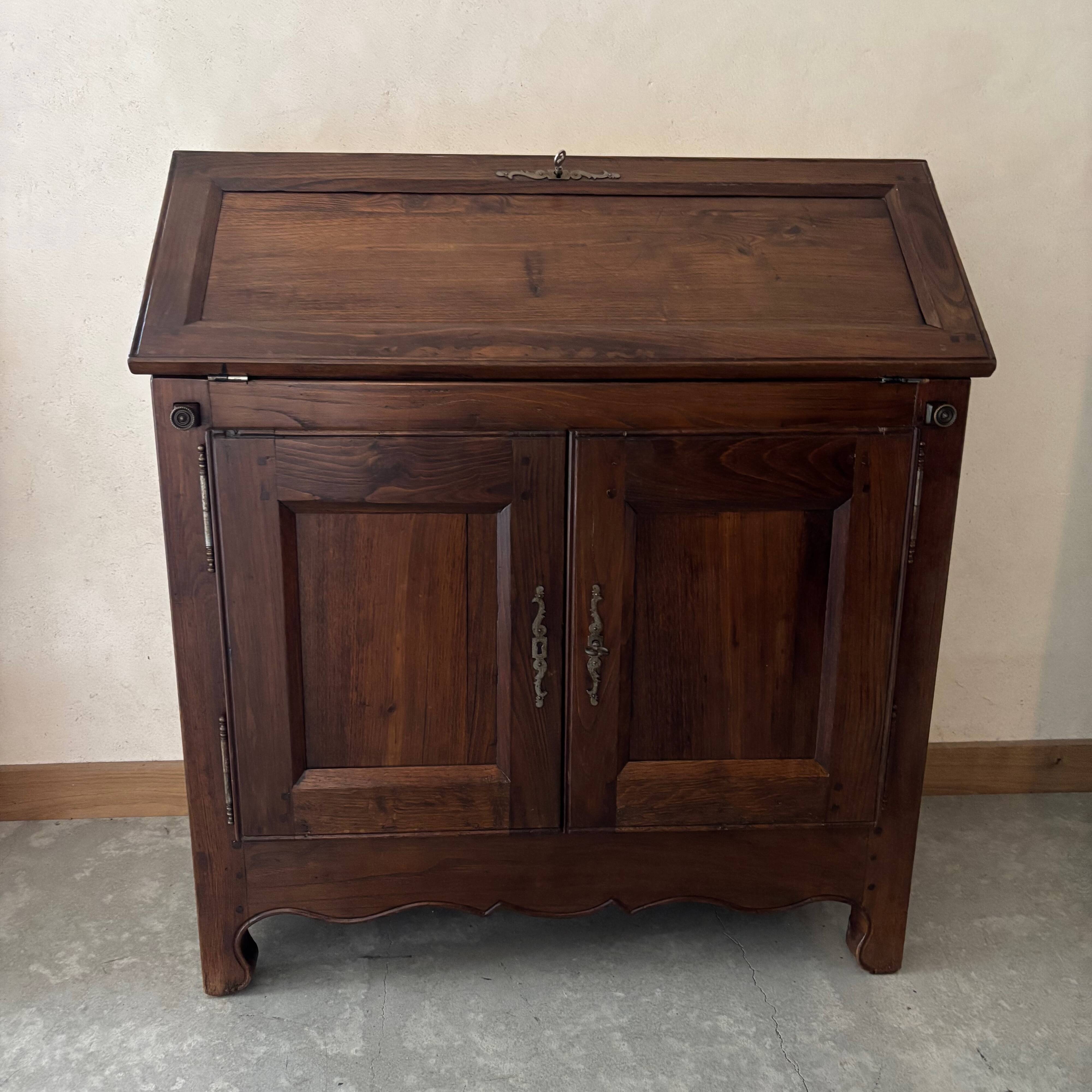 Wooden folding secretary