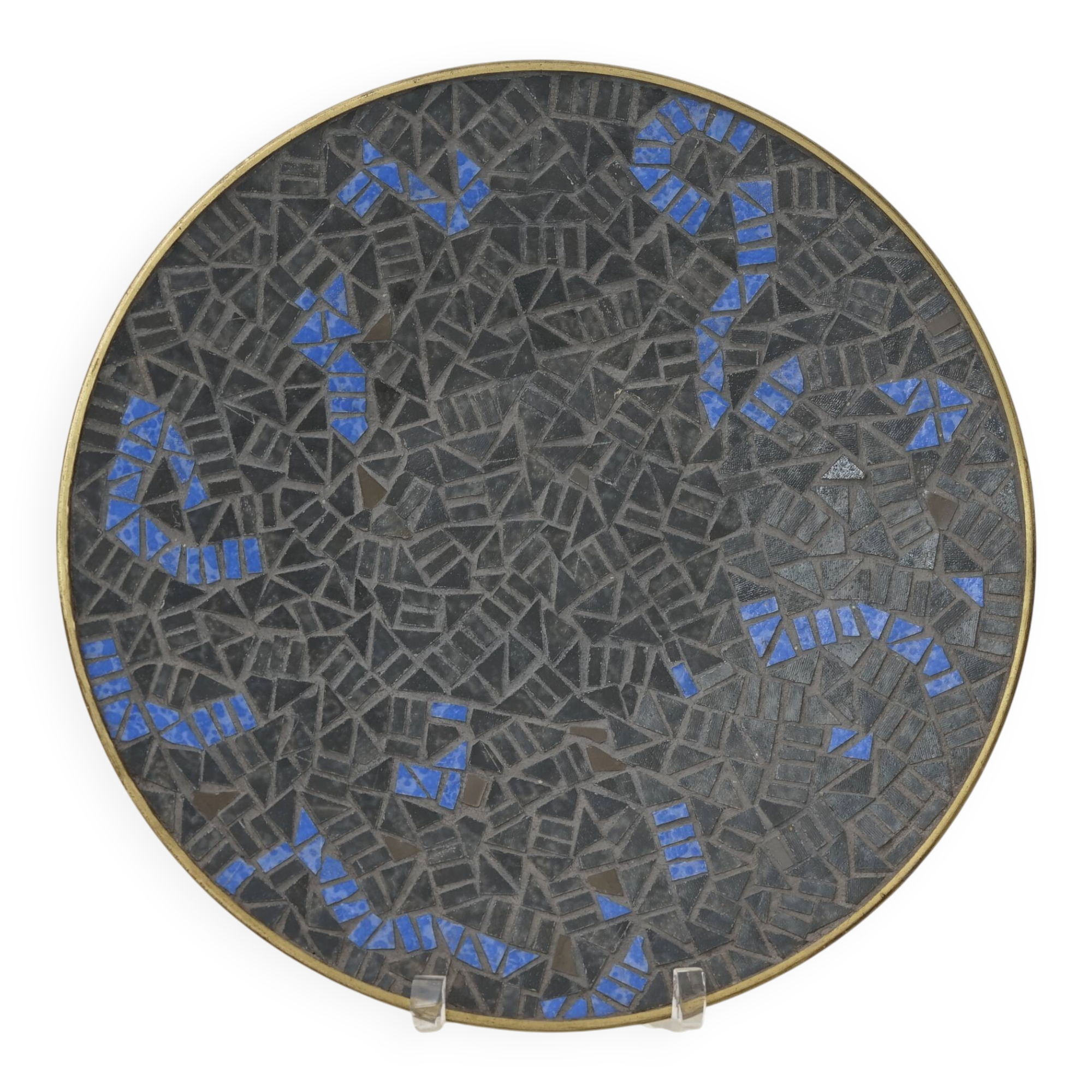 Mid-Century Mosaic Wall Plate by W. Zimmermann for Ritter