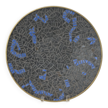 Mid-Century Mosaic Wall Plate by W. Zimmermann for Ritter