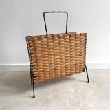 Vintage magazine stand / magazine basket