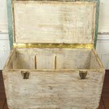 Wooden box & old brass 3 levels