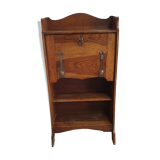 60s oak wall secretary