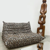 Canapé 2 places Togo vintage Ligne Roset 'Duo-tone'