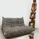 Vintage design two seater Togo lounge sofa Ligne Roset 'Duo-tone'