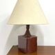 Large ceramic lamp, signed and dated 1979.