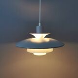 Classic Danish hanging lamp with multiple layers of shades by Lyskaer 1980s