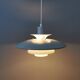 Lampe suspendue danoise classique avec plusieurs couches d'abat-jour par Lyskaer des années 1980.