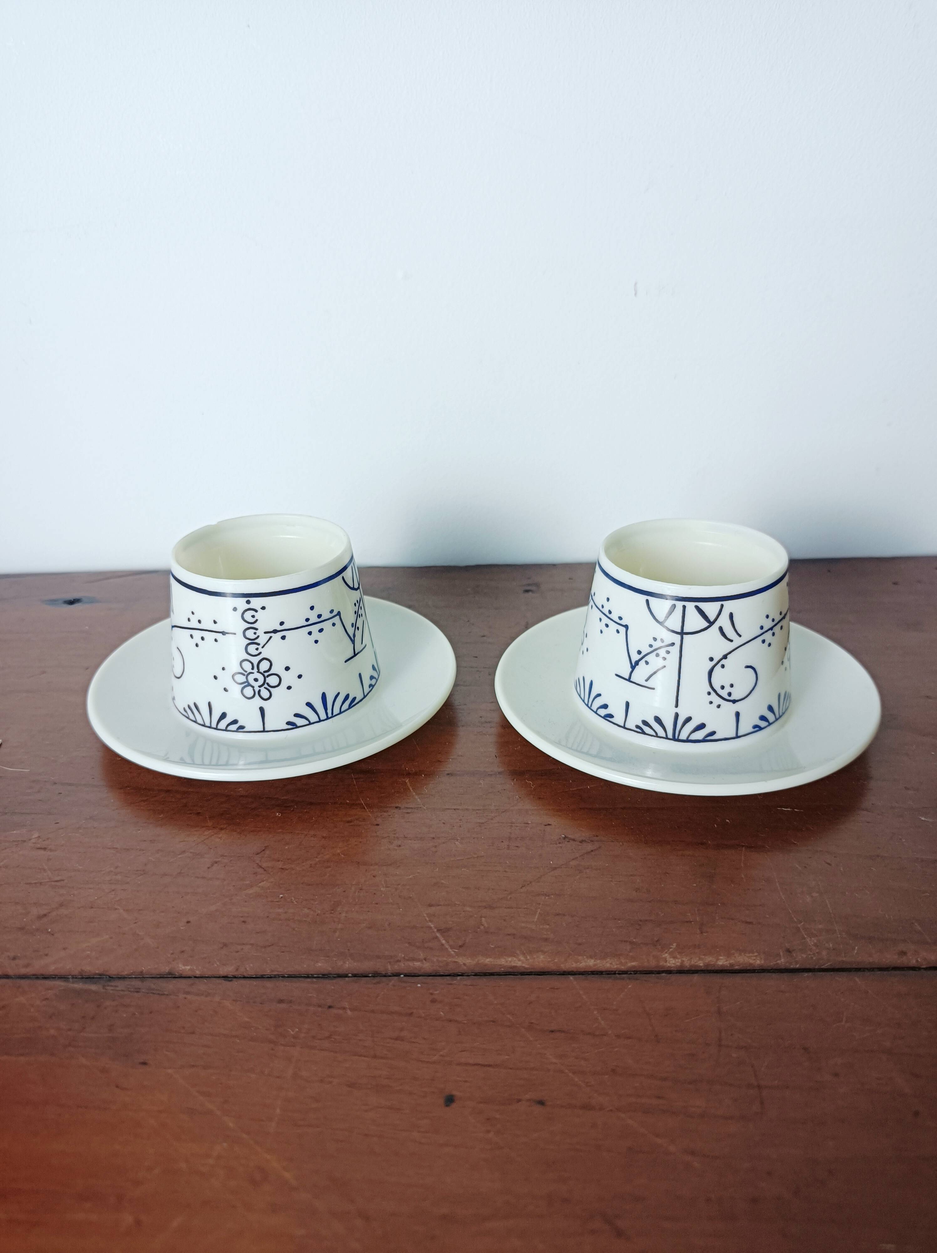 Set of 2 egg cups, Copenhagen decor