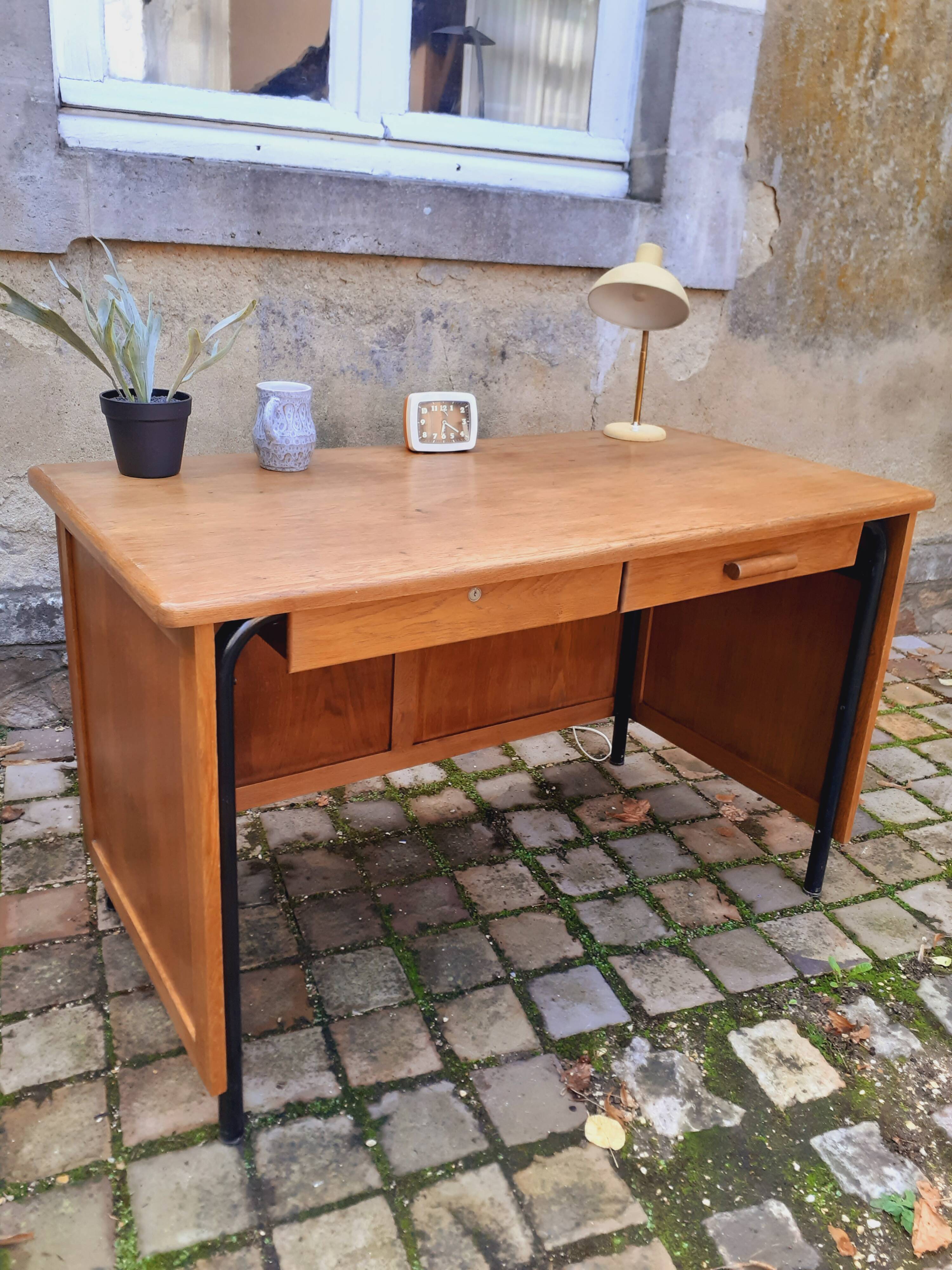 Vintage oak desk from the 60s