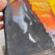 Sunny mountain painting