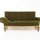 Antique sofa-bed in green colour