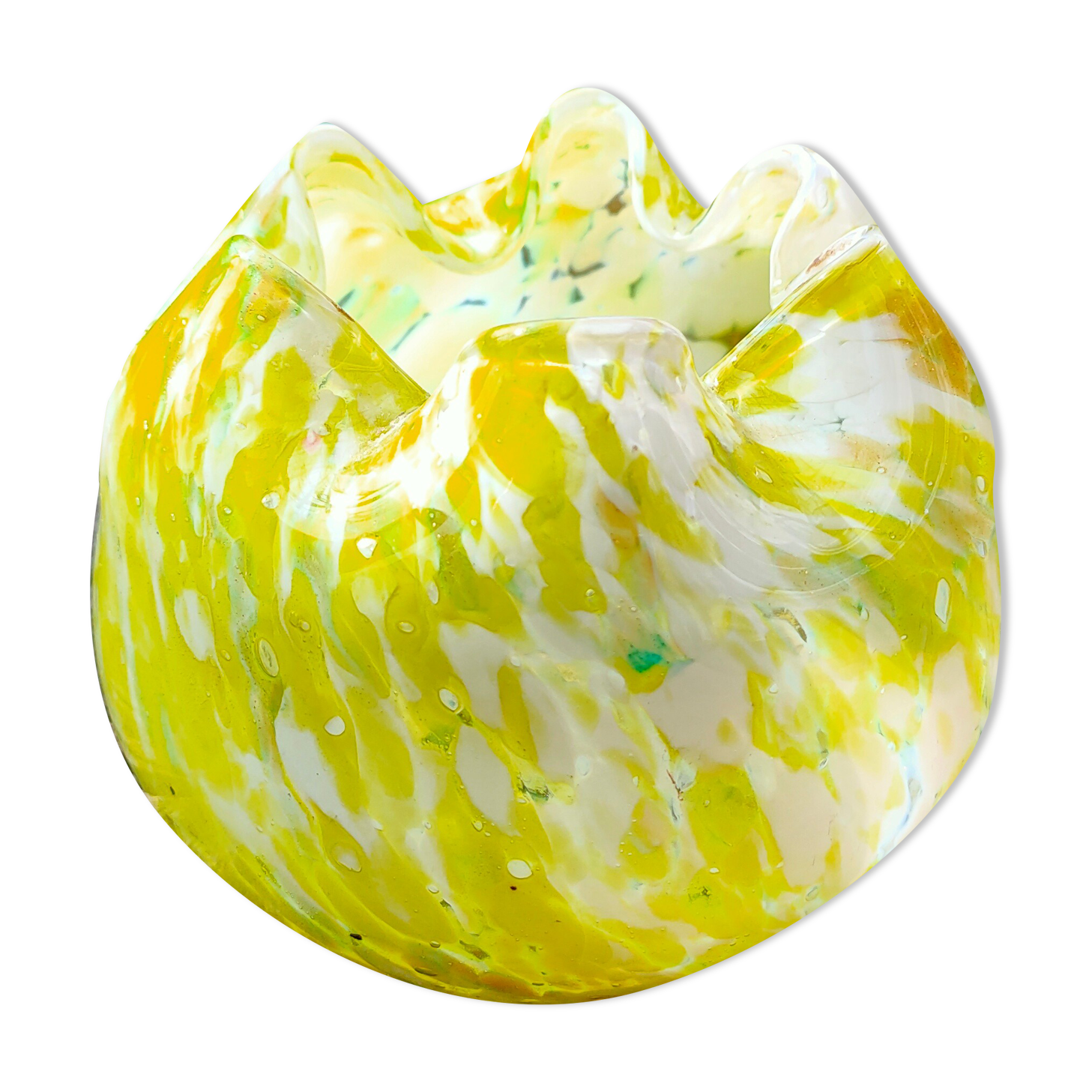Yellow Clichy vase.