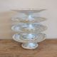 Set of 4 porcelain display cups of the depot rue Drouot in Paris