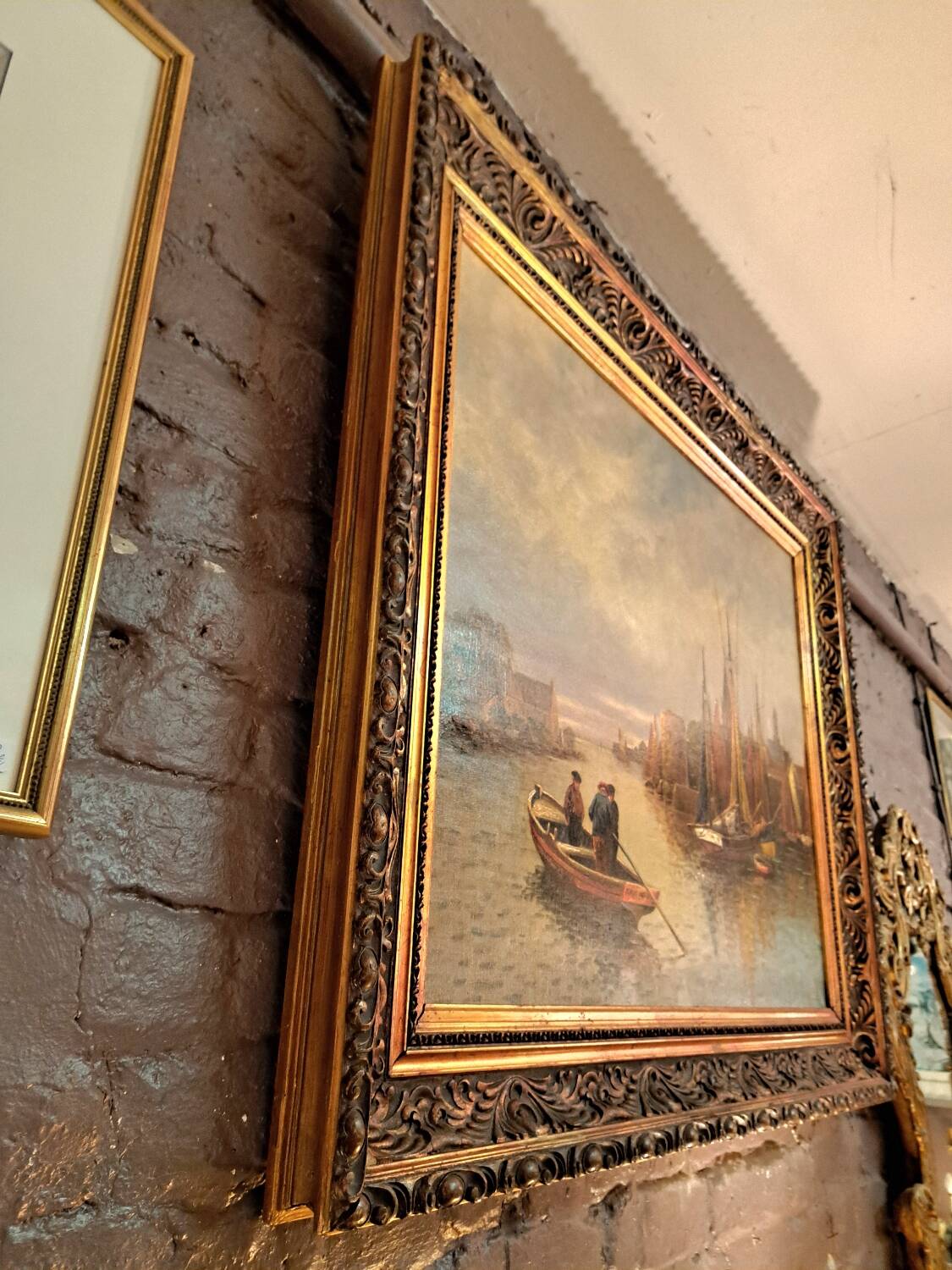 Painting by Fernand Weil "Seen on the port"