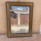 Mirror period louis XVI late eighteenth hau 60 x 44 cm