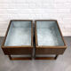 Pair of Scandinavian Planters Made of Exotic Wood, Kai Kristiansen, Salin Mobler, Denmark, 1960