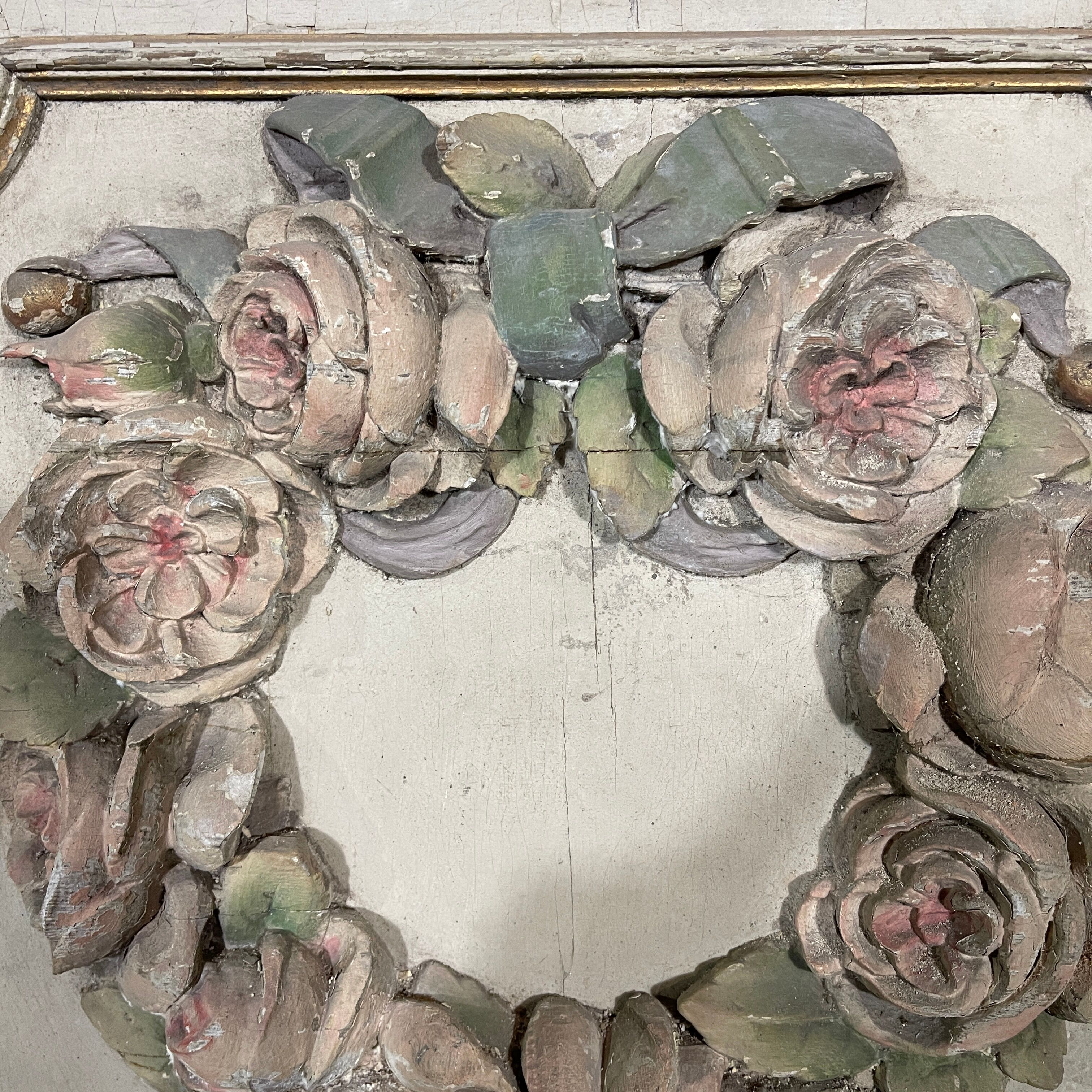 Antique woodwork in carved wood