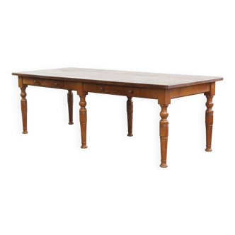 Large Antique English Dining Table Made of Oak