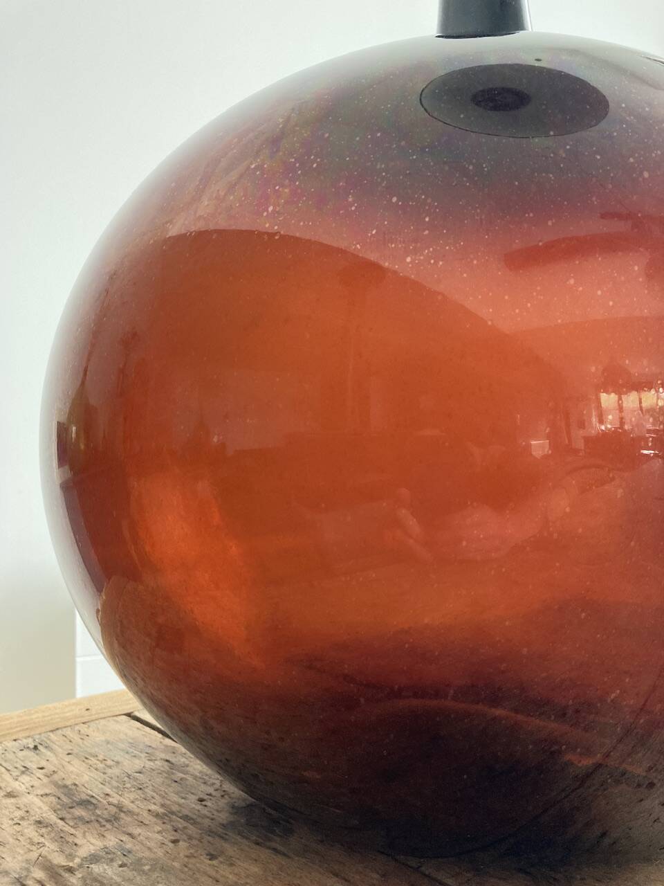 Amber demijohn 50l late 19th century