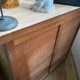 Old Parisian buffet with patinated solid wood