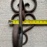 Wrought iron patère