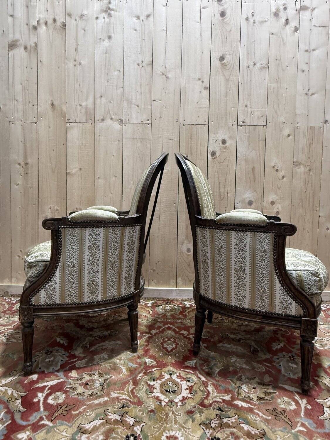 Pair of armchairs - Louis XVI style bergères