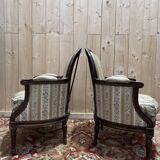Pair of armchairs - Louis XVI style bergères