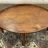 English oak coffee table, early 20th century, foldable