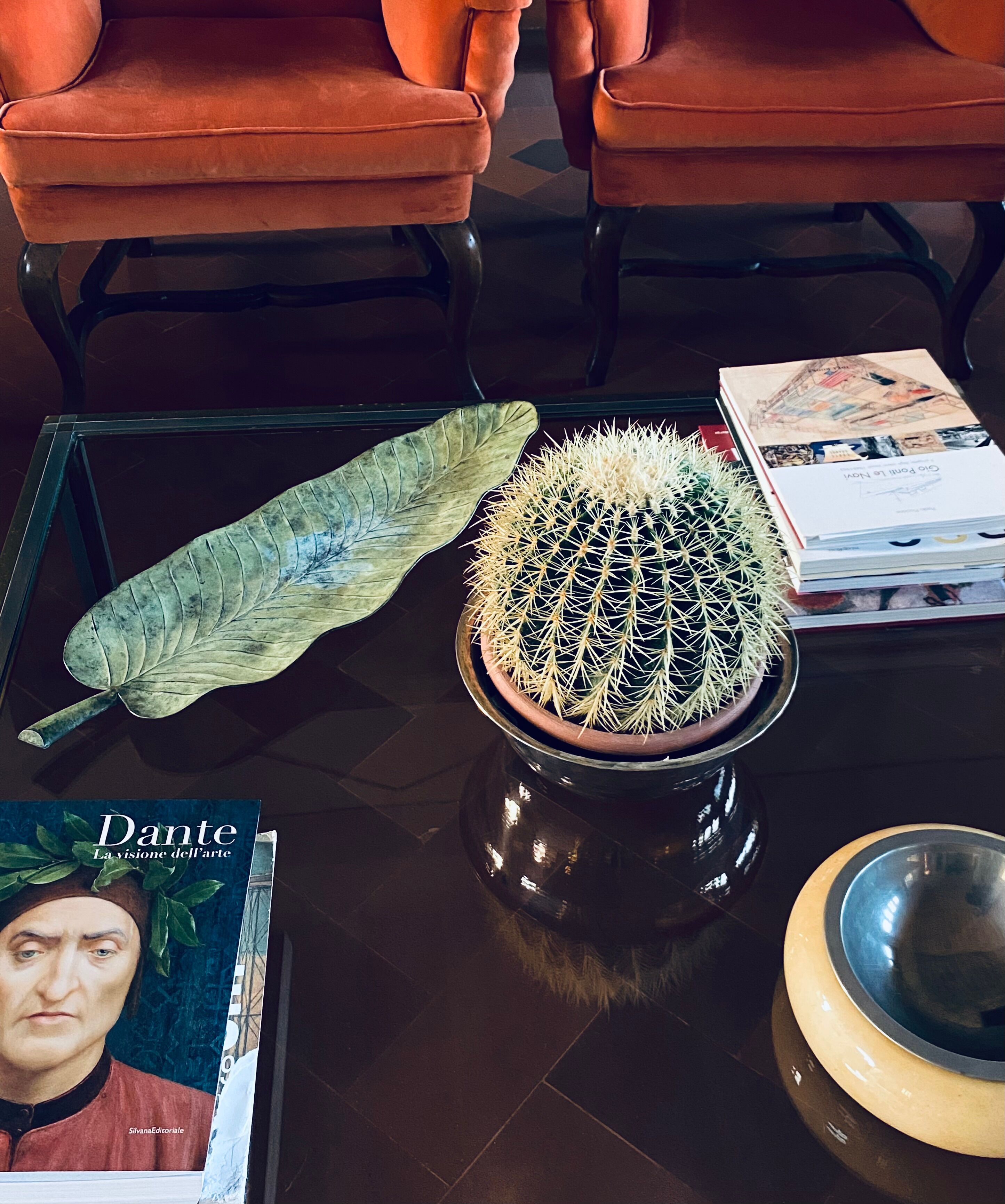 Leaf shaped centerpiece, France 1970s