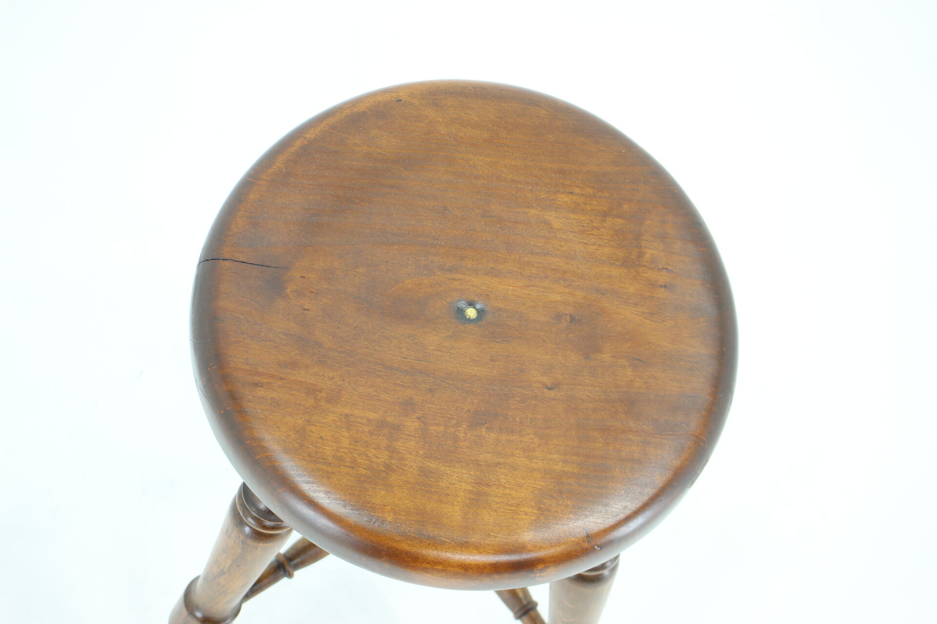 1940s Wooden Stool, Czechoslovakia