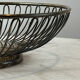 Elegant vintage design silver-plated wire planter